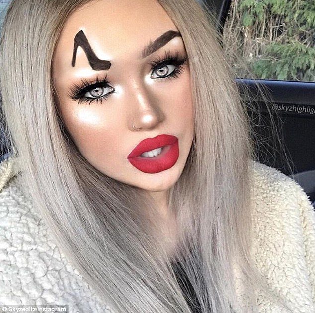 high heel brows