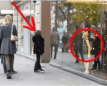 See What Happens When She Sees A Mannequin Of Herself In the Store