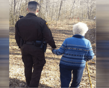 Elderly Woman With Dementia Gets Help From An Officer Who Walks Her Home