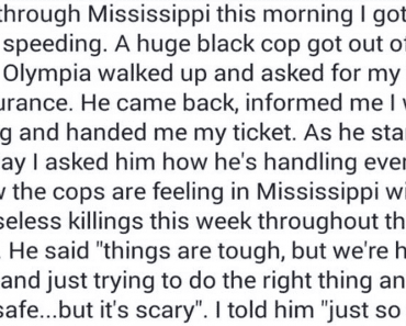 He Asked This Black Cop A Personal Question, But The Gesture He Made After Is Truly Touching