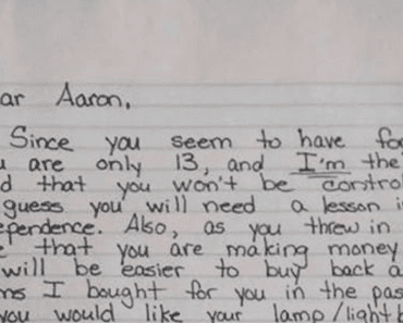 A Letter One Mother Wrote As Punishment For Her Unruly Son Has The Internet Talking…