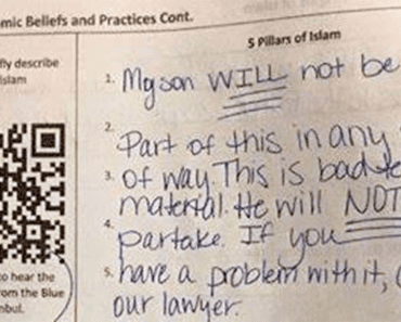 Mother Reads Son’s Homework Assignment, Is Furious About What Teacher Is Asking Him To Describe