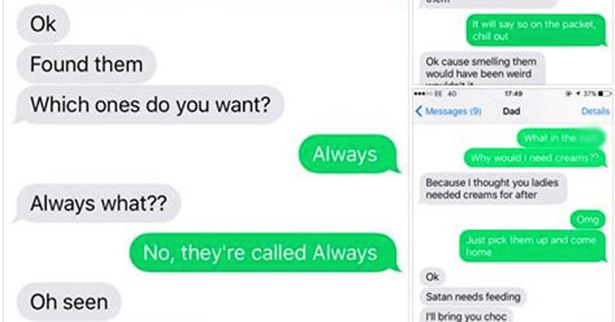 Text Conversation Between Father And Daughter While He Buys Her Maxi ...