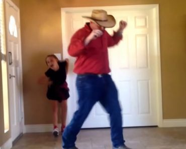 Father And Daughter Work On Dance Routine For Weeks, Mom Captures Awesome Result On Camera…