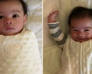 5-Month-Old Baby Has Cute Morning Routine, But When Dad Adds Music It Becomes Hilarious…