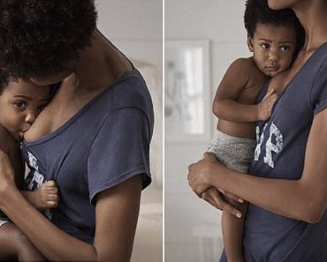 Gap Is Applauded For Photograph Of A Breastfeeding Mother